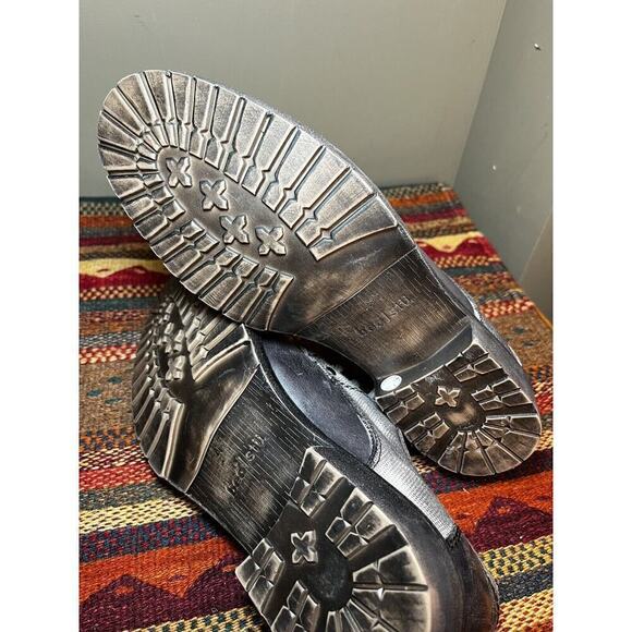 Bed Stu Mens Gray Lace Up Oxford Dress Shoe Washed Leather Sz 8.5 Eur 41.5 main image 5